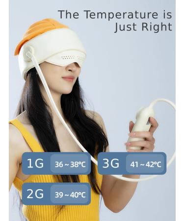 SXHLSeller Electric Head Massager | Portable Scalp Massager with Heat & Multi-Function 3 Hot Compress Levels 4 Massage Zones for Ultimate Head Spa Experience - Buy Online on GoSupps.com