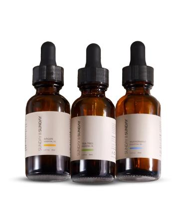 100% Pure Argan Oil - All Natural Hair & Scalp Moisturizer | SUNDAY II SUNDAY | 1 fl oz - Buy Online on GoSupps.com