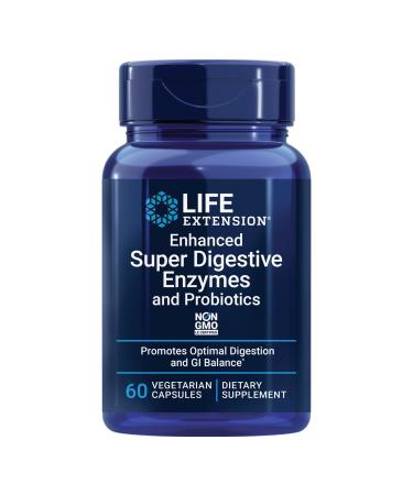 Life Extension Super Omega-3 Fish Oil Sesame & Olive Extract with Super Digestive Enzymes & Probiotics - 240 Softgels & 60 Capsules