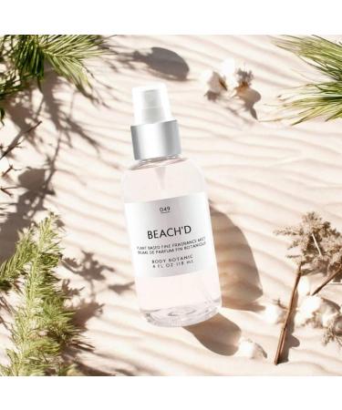 Beach'd Fine Fragrance Mist by Body Botanic 4 Fl Oz 118 mL - an Irresistible Beachy Blend of Warm Sand Sea Spray Sand Jasmine Mandarin Driftwood Sea Salt - with Plant Extracts - Buy Online on GoSupps.com