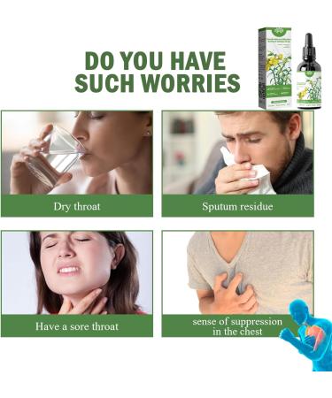 Clear Breath Dendrobium & Mullein Extract Drops - Herbal Lung Health Essence (3 Pcs) - Buy Online on GoSupps.com