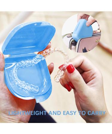 Qiundar Clip Can Braces - 2PC Prosthesis Box & Denture Container | Portable Bite Can for On-The-Go Mouth Protection - Buy Online on GoSupps.com
