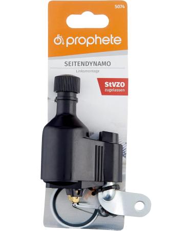 Prophete 6V 3W Bicycle Dynamo | Left Mount | Overvoltage Protection | StVZO Approved | Black - Buy Online on GoSupps.com