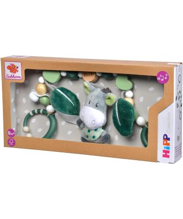 Eichhorn Baby Hipp Collection Car Chain - Plush Tank with Rattle Bells & FSC Certified Beech Wood - Ideal for Newborns - Multicolored Toy for Infants - Buy Online on GoSupps.com