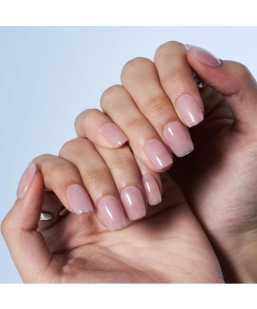 GLAMERMAID Short Square Press on Nails - Handmade Dried Rose Jelly Gel Polish 24 Reusable Acrylic Nails for Women - Perfect Spring Summer Manicure Gift in Antique Rose Beige - Buy Online on GoSupps.com