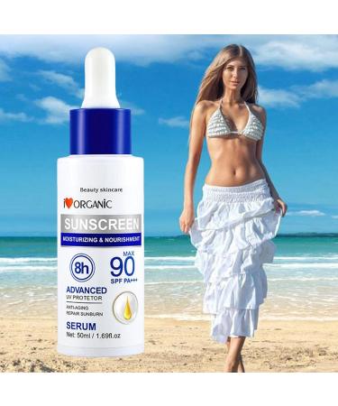 Sun Serums - Face Sun Cream SPF 90 Skin Protection Vitamin E Face Serums 50ml for Face and Body Sysdisen - Buy Online on GoSupps.com
