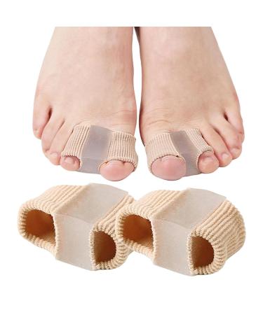 Toe Separator Gel for Men & Women - Breathable Universal Fit 2 Pieces (L 3.2x1.8x2.2 cm) - Pain Relief & Comfort - Buy Online on GoSupps.com