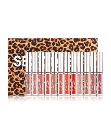 12 Colors Matte Ink Lipstick Set - Moisturizing Multi-Color Durable Matte Lipstick for Ultimate Lip Care - Buy Online on GoSupps.com