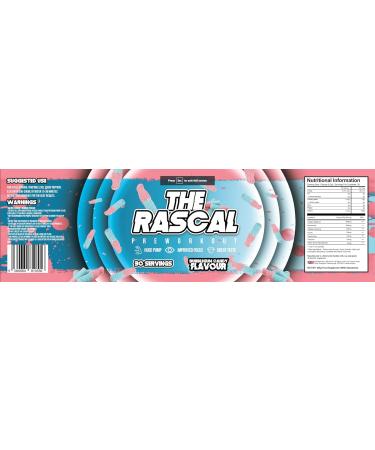The Rascal High Stimulant Pre Workout - 246g (30 Servings) | Bubblegum Candy Flavor - Buy Online on GoSupps.com