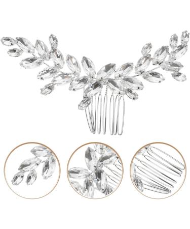 Beaupretty Girls Hair Accessories Hair Clips for Girls Hair Jewelry Bride Headpieces for Wedding Rhinestone Side Comb Rhinestone Hair Clips European and American Decorate Alloy Women's - Buy Online on GoSupps.com