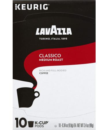 LAVAZZA CLASSICO K CUP COFFEE CAFFEINE CUP IN BOX 3.4 OZ