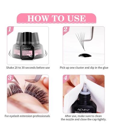 Extra Strong Eyelash Extension Glue | 1-2 Sec Drying | 7-9 Weeks Retention | NonToxic Formula | Low Fume | Semi Permanent Extensions - Buy Online on GoSupps.com
