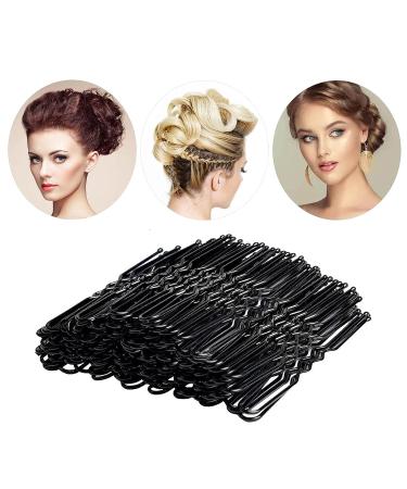 U Shaped Hair Pins 100pcs - 2.4 Bobby Pins for Adults & Kids | Hair Clips for Updo Hairstyles - Black 6cm - Buy Online on GoSupps.com