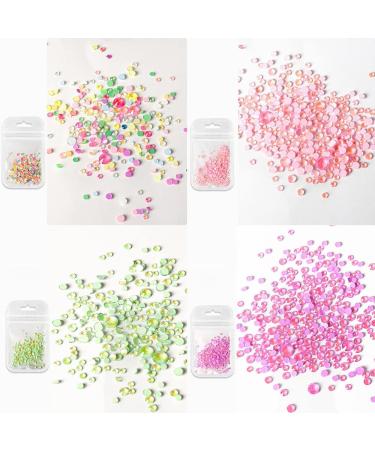 HERIS 8 Pack Fluorescent Glow Nail Art Rhinestones - DIY Manicure Decorations - Buy Online on GoSupps.com
