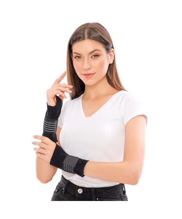 Invera Adjustable Velcro Wrist Support Brace - Unisex Compression Sleeve for Wrist Sprain Carpal Tunnel Arthritis & Tendonitis | Medium Size - Buy Online on GoSupps.com