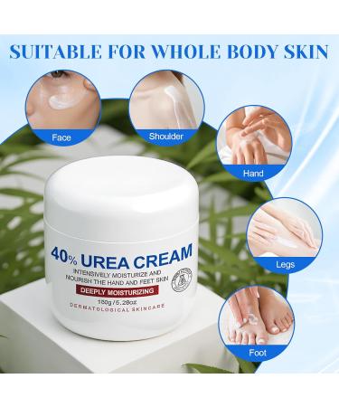 Probuk Urea cream 40 percent for feet and hands urea foot cream against calluses foot cream very dry feet hand cream for dry hands foot cream dry feet care for heels elbows and knees - Buy Online on GoSupps.com