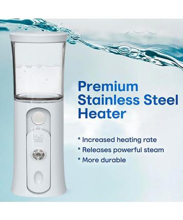 Nano Facial Mister - Cordless Portable Facial Mister Handy Nano Mist Sprayer with Colorful Light Rechargeable Cool Mist Sprayer for Home Travel White - Buy Online on GoSupps.com