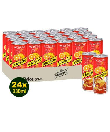 SCHWEPPES AGRUM 24 x 330 ml (7900 ml) - Soft Canister - Blender Natural Flavours