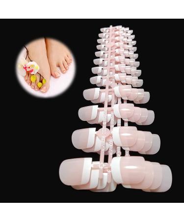 120 pieces toenails 12 sizes false toenails kit toenails tips artificial toe nail tips light pink nail design display nail art display - Buy Online on GoSupps.com