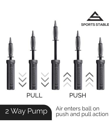 Sports Stable Exercise Ball Pump  Dual Inflation Manual Air Pump for Your Gym Ball  Swiss Ball  Yoga Ball  Pool Inflatables and Party Balloons - Buy Online on GoSupps.com