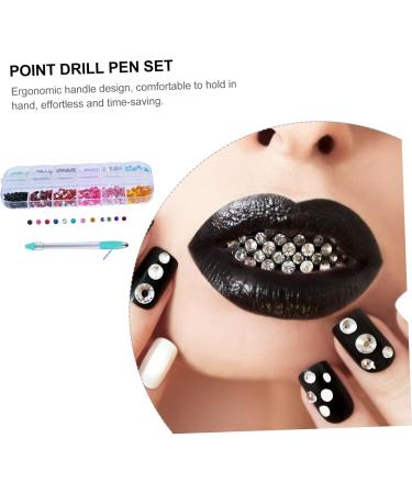 Healeved 1 Set Manual Drilling Pen Nail Diamonds Rhinestones Nail Dotting Pen Nail Rhinestone Diy Rhinestone Painting Pen Nail Art Pen Diy Handicraft Pens Kit Stylus Drill Pc Manicure Tools - Buy Online on GoSupps.com