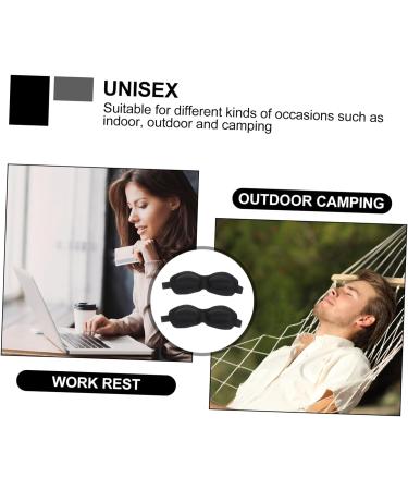 2pcs 3D Stereo Goggles Eyepatch for Adults | Satin Sleep Mask for Travel & Sleeping | Cotton Eye Cover for Blackout | Portable & Comfortable - Buy Online on GoSupps.com