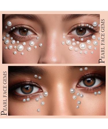 Shop Teenitor Face Gems - Self-Adhesive Rhinestone Makeup for Festivals Concerts & More | Stick-On Pearls & Hair Gems - Buy Online on GoSupps.com