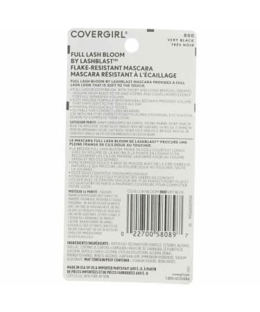 CoverGirl Full Lash Bloom Mascara Very Black 800 0.44 oz (Pack of 2) - Buy Online on GoSupps.com