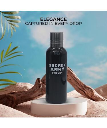Secret Army Men's Cologne Eau De Toilette NaturalSpray Perfume for Men Long Lasting Fragrance 3.4Fl Oz For All Occasions Secret Army Men 3.4 Fl Oz (Pack of 2) - Buy Online on GoSupps.com