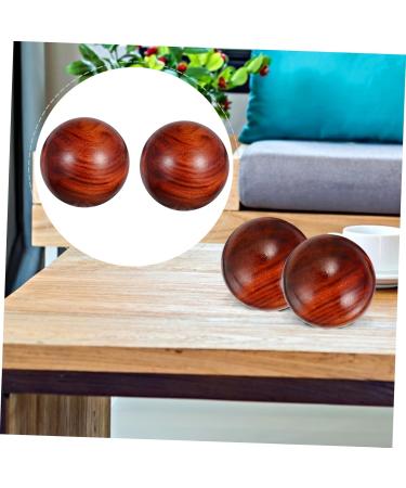 Beaupretty 2-Pack Chinese Hand Massage Balls - Relaxing Tai Chi Balls with Rosewood Handle for Stress Relief - Buy Online on GoSupps.com