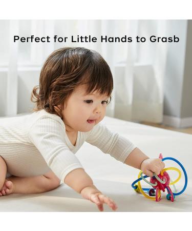 Bc Babycare Rotatable Teething Toys for Babies 0-12 Months | Lightweight Baby Rattle & Chew Toys for Teething Pain Relief - Buy Online on GoSupps.com