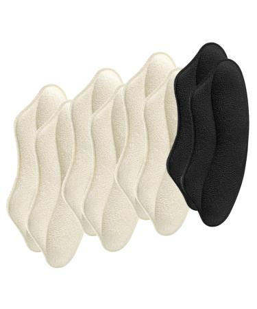 Didiseaon 4 Pairs Follow up Wear-Resistant Heel Pads Adhesive Heel Cushion Shoe Inserts for Women Replaceable Heel Pads Daily Heel Stickers Outdoor Heel Liners Sticker Faux Leather Soft