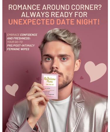 RainbowPana Feminine Wipes - 40 Count | Flushable & Travel Wipes for Women | pH Balanced Aloe & Vitamin E | On-the-Go Pre/Post-Intimacy Cleansing - Buy Online on GoSupps.com