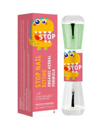 Ahuuen Stop Nail Biting Nail Strengthener Thumb Sucking Solution Nail Care Nail Bite Stopper Nail Strengthener Long-Lasting No Bite Nail Polish Finger Sucking Guard Prevention