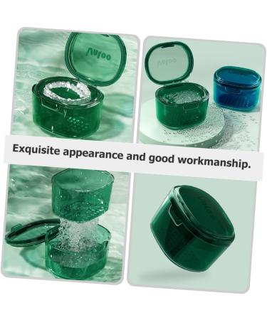 Frcolor Retainer Storage Box - Reusable Teeth Container for Prosthesis Travel-Friendly Crystal Bowl Case for False Teeth - Buy Online on GoSupps.com