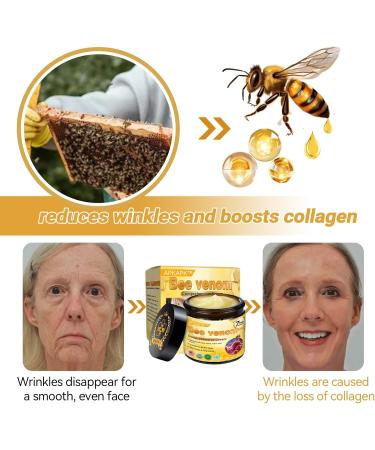 Bee Venom Comprehensive Cream Professional Bee Venom Skin Treatment Cream bee venom All-in-One Cream-50G Anti-Aging Hydrating Natural Ingredients for All skin Types (1 Bottle) - Buy Online on GoSupps.com