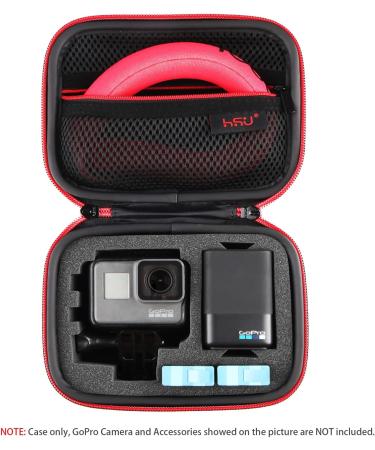 HSU Small Case for GoPro Hero 11/10/9/8 - Carrying Case for Action Cameras and Accessories (Red) - Buy Online on GoSupps.com