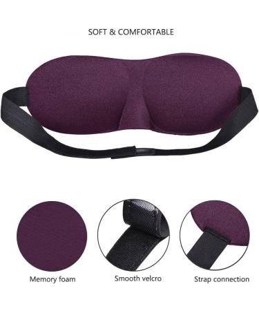 3D Eye Mask Shades for Deep Sleep : Purple Eye Covers For Sleeping: Blinders Shield Night Light Train and Air plane Travel : Puffy Eyes Dark Circles Slip Dry Under Eye Contoured For Women Men (Purple) - Buy Online on GoSupps.com