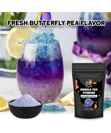 Bubble Tea Powder Kit | Butterfly Pea Tea Flavor | 1LB (454g) | 18 Servings | Instant Boba Drink Mix for Smoothies and Tapioca Pearl Milk Tea - Buy Online on GoSupps.com