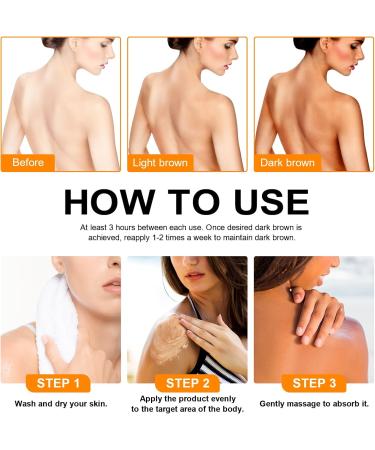 BROEYOUE Braun Tanning Cream Premium Tanning Accelerator Cream Intensive Tanning Gel Luxury Effective in Loungers Outdoor Sun A Natural Tanning Pack of 2 - Buy Online on GoSupps.com