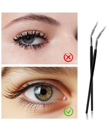 6 PCS Mascara Fan Brushes Set | Angled Scalloped Eyelash & Eyebrow Brushes for Natural Lift & Enhanced Lower Lashes | International Shipping Available - Buy Online on GoSupps.com