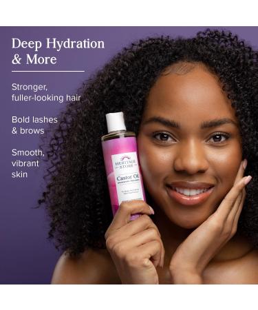 Heritage 1157098 Hexane-Free Castor Oil 118ml - Pure & Natural | Shop Internationally - Buy Online on GoSupps.com