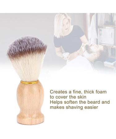 Premium Razor Brush for Hairdressers - Soft Nylon Bristles Durable Wood Handle Ideal for Salons & Travel - Buy Online on GoSupps.com