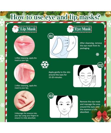 Smdrafy Collagen lip sleeping mask suitable for dry and cracked lips eye pads against dark circles collagen moisturizing against swelling - Buy Online on GoSupps.com