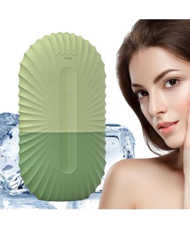 Shop Eis Facial Scooter - Reusable Cooling Silicone Ice Cube Roller for Glowing Skin | Durable Ice Mold & Massager - Green Shell Pattern - Buy Online on GoSupps.com