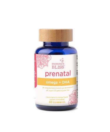 Mommy's Bliss Prenatal Omega + DHA Natural Lemon & Orange 60 Gummies