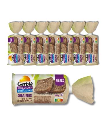 Gerblé Gluten Free and Lactose Free Seed Bread - Pack of 8 Seed Breads (8x300g)