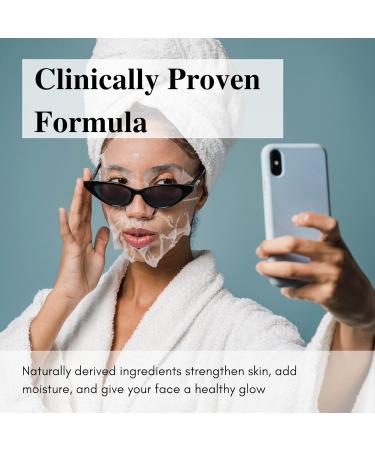 Jasna Korean Beauty Collagen Hyaluronic Acid Face Mask 10 Pack - Anti-Wrinkle & Skin Elasticity | Hydrating Collagen & Hyaluronic Acid Formula - Buy Online on GoSupps.com