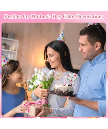 SICOHOME Happy Mothers Day Topper 24PCS Mothers day cake toppers Mothers Day Cupcake Toppers Picks Sticks Feliz Dia de las Madres Cake Topper for Mother's Day Birthday Party Cake Decoration Supplies - Buy Online on GoSupps.com