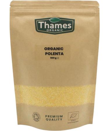 Organic Coarse Cornmeal (Polenta) 500g - Premium Quality, Gluten-Free (Pack of 1) - Buy Online on GoSupps.com